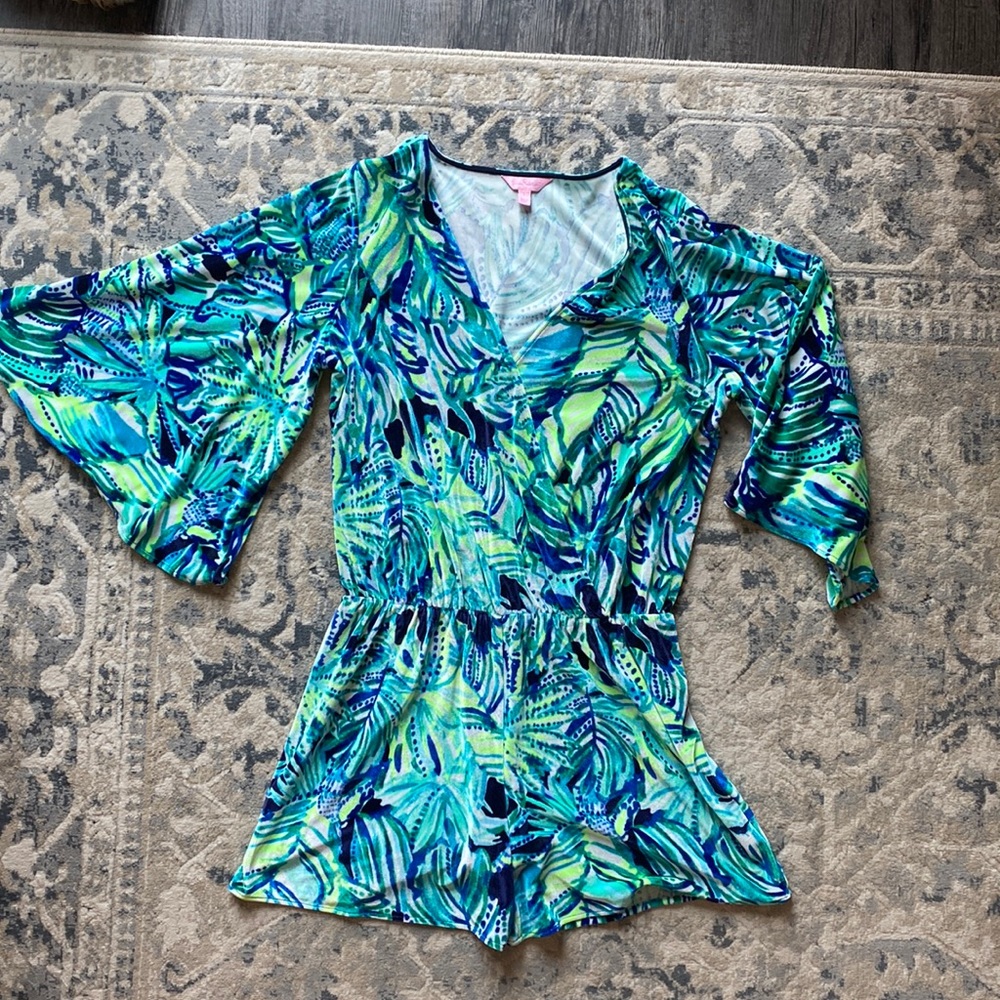 Lilly Pulitzer velour romper